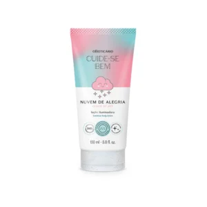 Lozione corpo illuminante oBoticário Cuide-se Bem Nuvem de Alegria 150ml con fragranza fruttata e idratante per pelle luminosa.