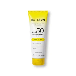 Crema Solare Corpo Boti.Sun SPF 50 O Boticário 120 g con protezione UVA e UVB, texture gel-crema invisibile e resistente all'acqua.